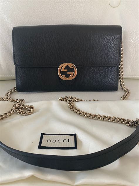 gucci wallet on a chain for sale|Gucci interlocking wallet on chain.